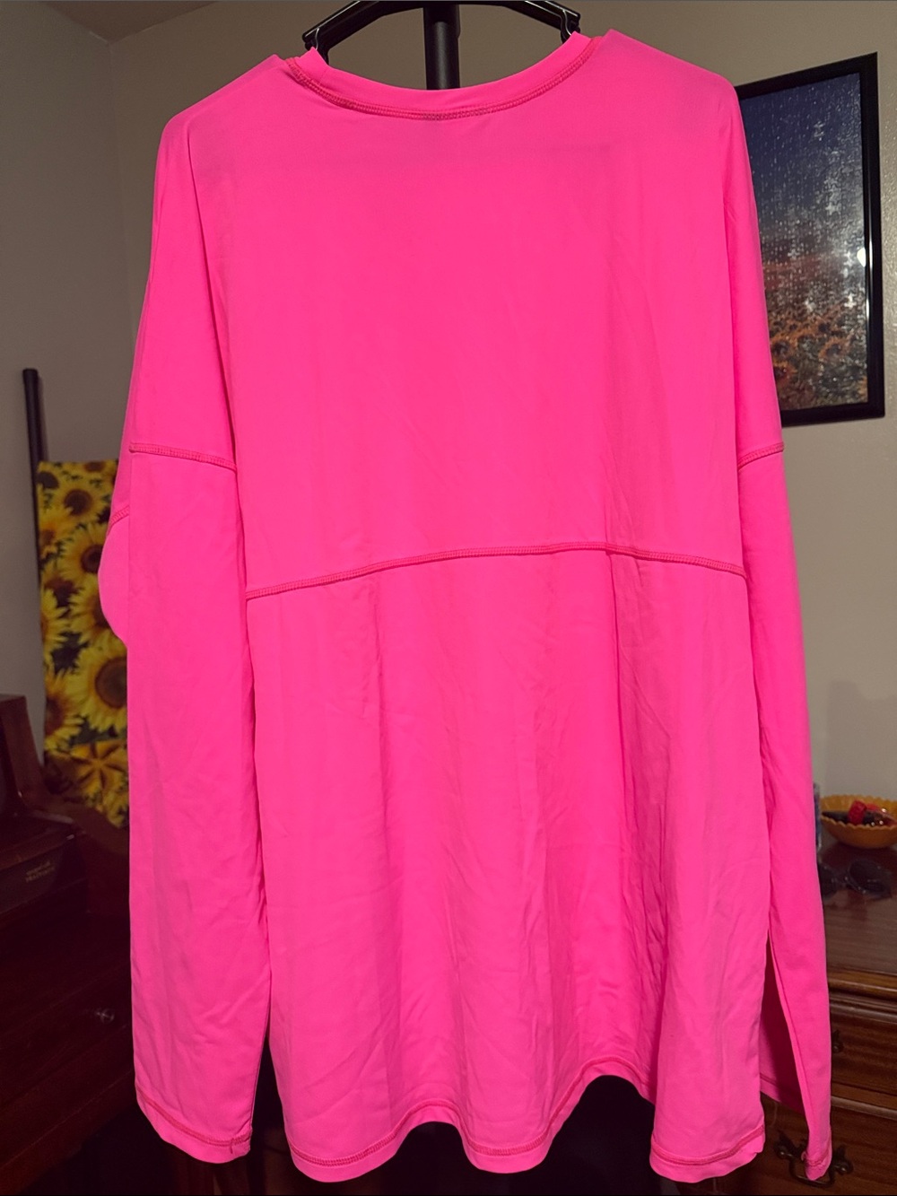 Spirit Jersey Hot Pink Crewneck Tee - Picture 4 of 5